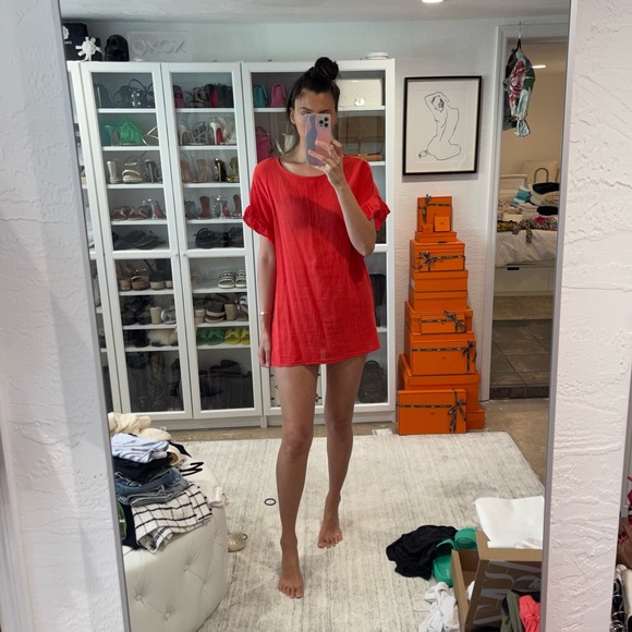 Linen Mini Dress S - Picture 6 of 6